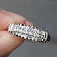 Gorgeous 14K White Gold Diamond Pave Band – Size 4