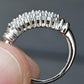 Gorgeous 14K White Gold Diamond Pave Band – Size 4