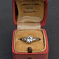 Mid-Century Platinum 1.05 Carat Diamond Three-Stone Engagement Ring – IGI Cert.