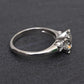 Mid-Century Platinum 1.05 Carat Diamond Three-Stone Engagement Ring – IGI Cert.