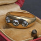 Authentic Art Deco Old European Cut Diamond Gypsy Ring in 14K Gold IGI Certified