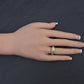 Authentic Art Deco Old European Cut Diamond Gypsy Ring in 14K Gold IGI Certified