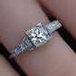 Antique Art Deco 0.65ctw Platinum Old European Cut Diamond Ring IGI Cert Size 5