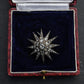 Victorian 5.50 CTW Old Mine Cut Diamond Starburst Brooch Pin – IGI Certified
