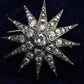 Victorian 5.50 CTW Old Mine Cut Diamond Starburst Brooch Pin – IGI Certified