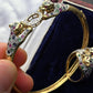 14K Gold Panther Ring & Bracelet Set Ruby Sapphire Emerald Diamond IGI Certified