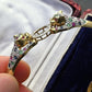 14K Gold Panther Ring & Bracelet Set Ruby Sapphire Emerald Diamond IGI Certified