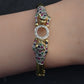 14K Gold Panther Ring & Bracelet Set Ruby Sapphire Emerald Diamond IGI Certified