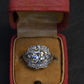 IGI Certified 3.10 ctw Art Deco Antique Diamond Engagement Ring Platinum