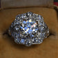 IGI Certified 3.10 ctw Art Deco Antique Diamond Engagement Ring Platinum
