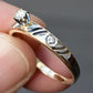 14K Yellow Gold Diamond Ring – 0.10ct Center with Side Diamonds, Size 9.25