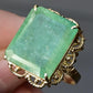 14K Yellow Gold Statement Ring with 12 Carat Natural Emerald IGI Certified