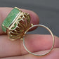 14K Yellow Gold Statement Ring with 12 Carat Natural Emerald IGI Certified