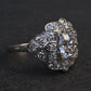 IGI Certified 3.10 ctw Art Deco Antique Diamond Engagement Ring Platinum