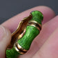 Gorgeous Tiffany & Co 18K Gold & Enamel Ring Size 7