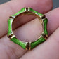Gorgeous Tiffany & Co 18K Gold & Enamel Ring Size 7