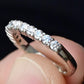 Classic 18K White Gold Diamond Band – 0.35 TCW Natural Diamonds Size 4