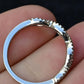 Platinum Diamond Infinity Twist Band – 0.12–0.15ct Total, Size 6.5