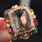 14K Rose Gold Levian Ring With Smokey Quartz Fine Beautiful Color Gemstones