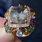 14K Rose Gold Levian Ring With Smokey Quartz Fine Beautiful Color Gemstones