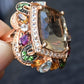 14K Rose Gold Levian Ring With Smokey Quartz Fine Beautiful Color Gemstones