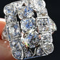 Exquisite Art Deco Platinum Diamond Ring – 2.68 Carats, Size 8