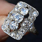 Exquisite Art Deco Platinum Diamond Ring – 2.68 Carats, Size 8