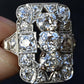 Exquisite Art Deco Platinum Diamond Ring – 2.68 Carats, Size 8