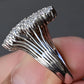 Very Fine 14K White Gold Sonia B. Double Heart Diamond Ring