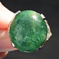 Exquisite 16-17 Carat Approx. Cabochon Emerald Ring in Platinum