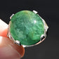 Exquisite 16-17 Carat Approx. Cabochon Emerald Ring in Platinum