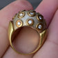 Diana Vincent 18K Gold & Diamond Dome Ring – 0.50 CTW, Size 4