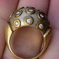 Diana Vincent 18K Gold & Diamond Dome Ring – 0.50 CTW, Size 4