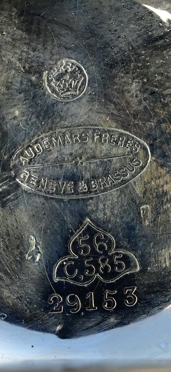 Exceptional Audemars Freres 14K Gold Enamel Pocket Watch