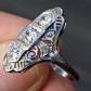 Fabulous Antique Platinum Art Deco Diamond Ring
