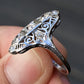 Fabulous Antique Platinum Art Deco Diamond Ring