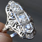 Fabulous Antique Platinum Art Deco Diamond Ring