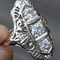 Fabulous Antique Platinum Art Deco Diamond Ring