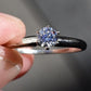 Classic 14K White Gold Diamond Solitaire Ring – 0.38 Carat Ring Size 7.5