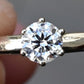 Classic 14K White Gold Diamond Solitaire Ring – 0.38 Carat Ring Size 7.5