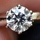 Classic 14K White Gold Diamond Solitaire Ring – 0.38 Carat Ring Size 7.5