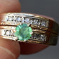 14K Two-Tone Gold Emerald & Diamond Ring, IGI Certified, 5.01g