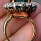 18K Gold 11.77ct Green Tourmaline & Diamond Halo Ring – 12.75g, Size 5.25