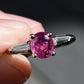 14K White Gold Ruby/Pink Sapphire & Diamond Ring – Size 5.75