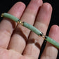 14K Gold & Green Jade Barrel Link Bracelet – 7.25”