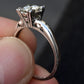 Platinum Diamond Solitaire Ring with .48ct VS Clarity Center IGI Certified
