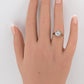 Art Deco 14K Gold Platinum Diamond Engagement Ring .80ct VS-SI1 Size 5.5
