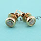 Pair Of Tiffany & Co Diamond Studs 18K Rose Gold .35 TCW With Box