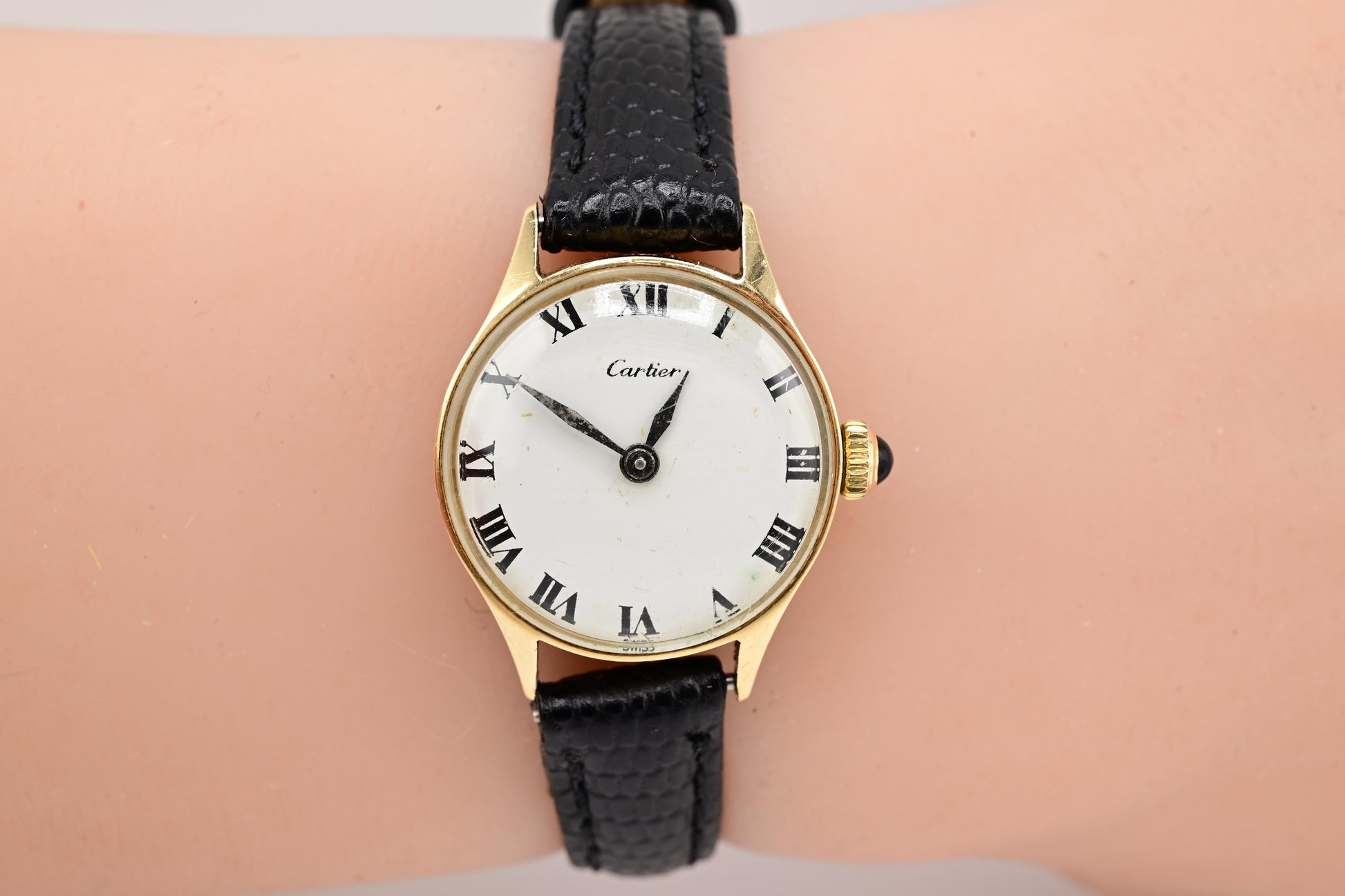 Gorgeous 14K Yellow Gold Cartier For Concord Manual Winding