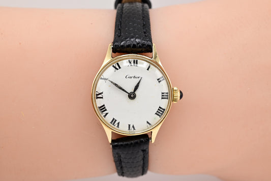 Gorgeous 14K Yellow Gold Cartier For Concord Manual Winding